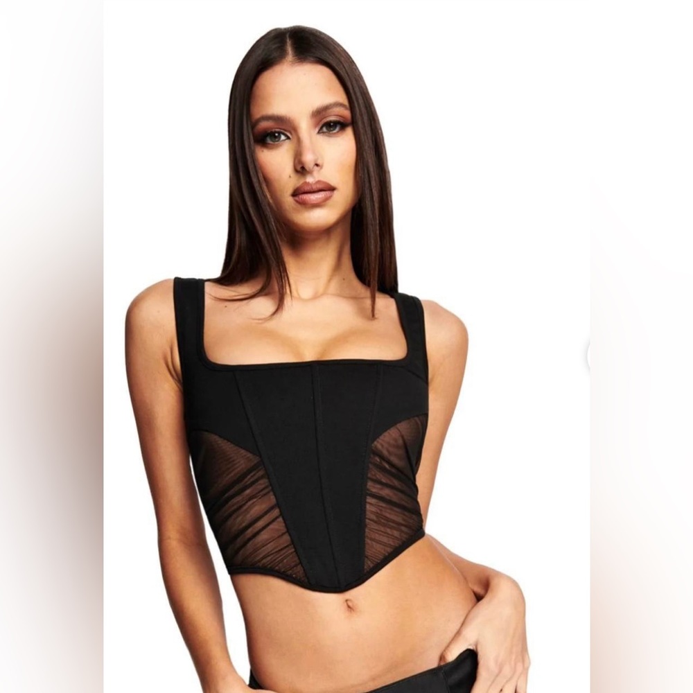 I.AM.GIA Black Bridget Corset Top NWT Sz XL